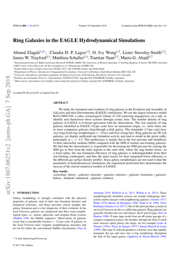 Ring Galaxies in the EAGLE Hydrodynamical Simulations