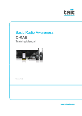 Basic Radio Awareness O-RAB Training Manual