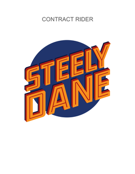 Steely Dane Contract Rider 2018