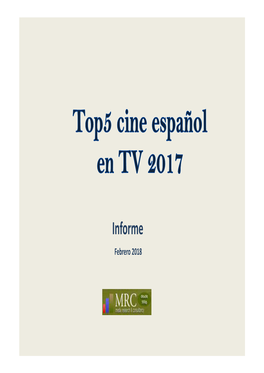 Top 5 TV España 2017