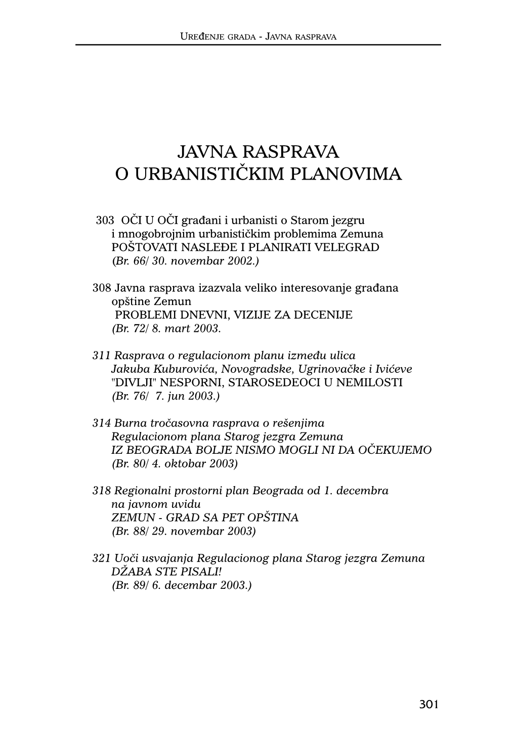 Urbanizam-Javna Rasprava