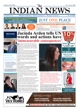 Jacinda Arden Tells UN Words and Actions Have
