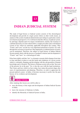 13 Indian Judicial System