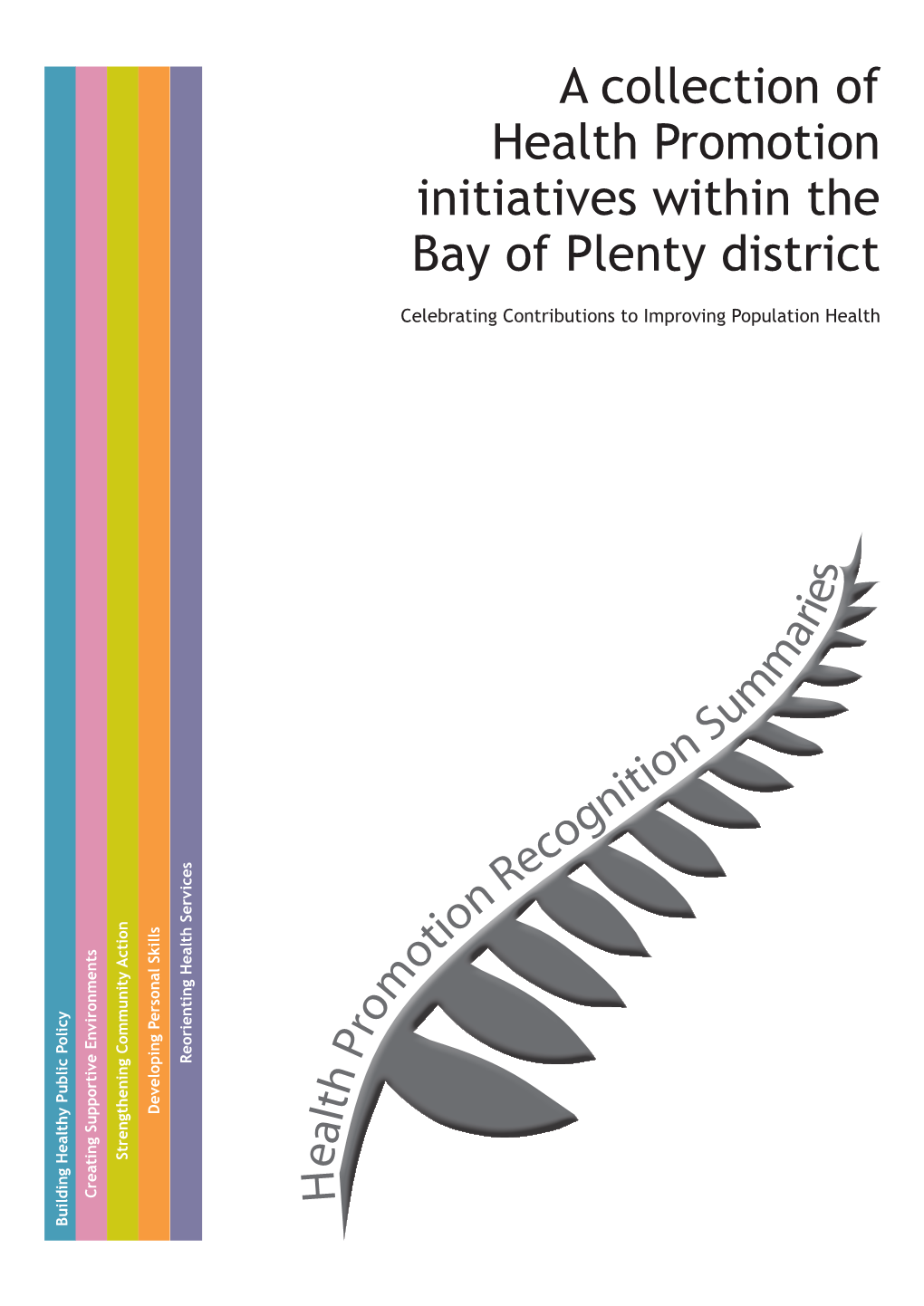 A Collection of Health Promotion Initiatives Within the Bay of Plenty District