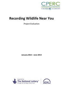 Recording Wildlife Near You