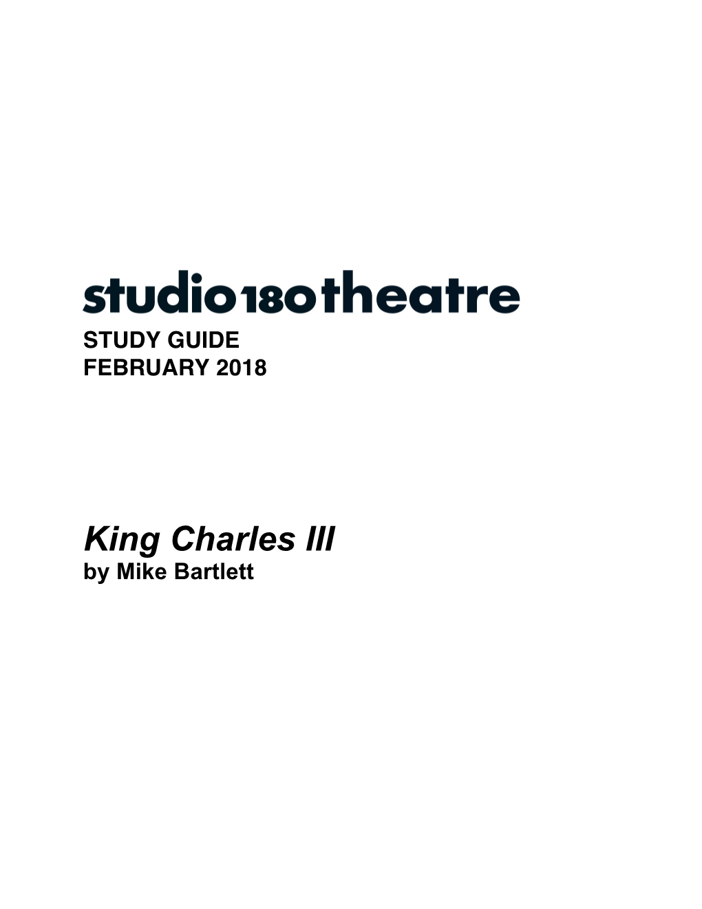 KING CHARLES III Study Guide