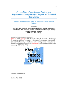HFES Europe Proceedings