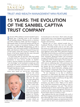 15 Years: the Evolution of the Sanibel Captiva Trust Company