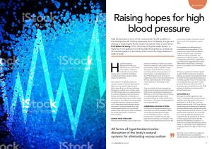 Raising Hopes for High Blood Pressure