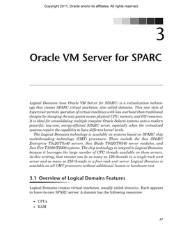 Oracle VM Server for SPARC