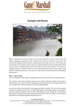 Guangxi and Hunan