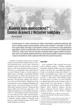 „Kampak Jdou Muhadžirové Exodus Albánců Z Nišského Sandžaku