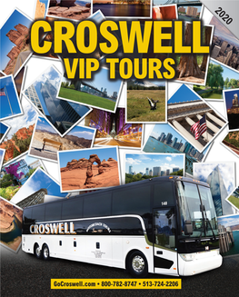 2020 Croswell VIP Tour Travel Schedule