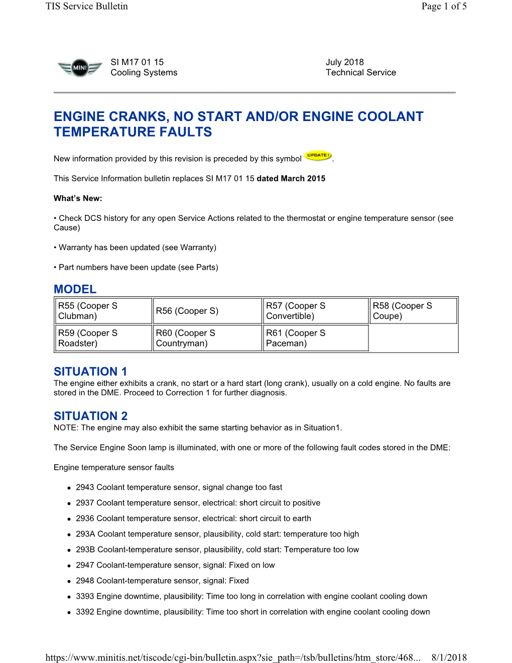 Engine Cranks, No Start And/Or Engine Coolant Temperature Faults DocsLib