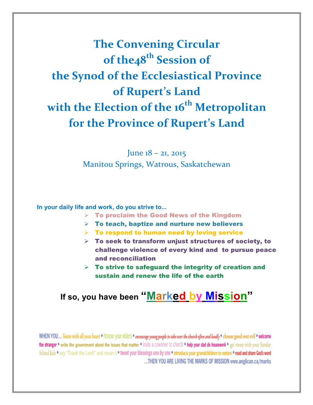 Convening Circular 48Th Session of EPRL