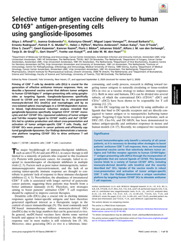 Antigen-Presenting Cells Using Ganglioside-Liposomes