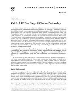 Calit2: a UC San Diegoo, UC Irvine Partnership