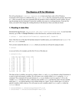 Basic Plotting Codes in R