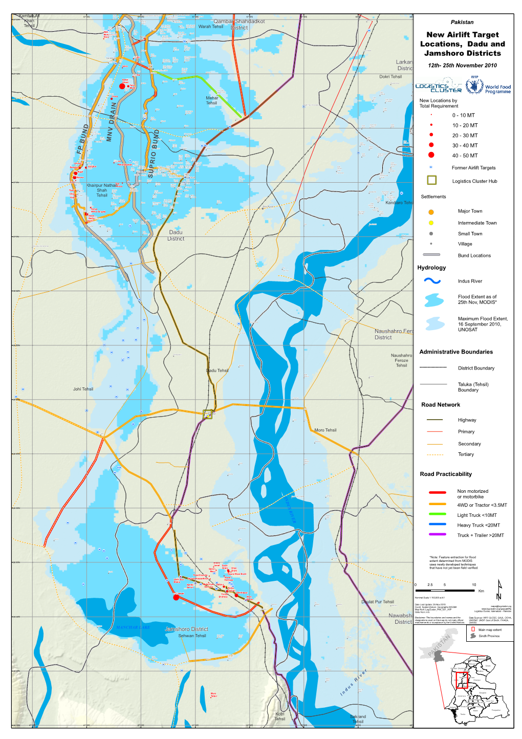 New Airlift Target Locations, Dadu and Jamshoro Districts !(