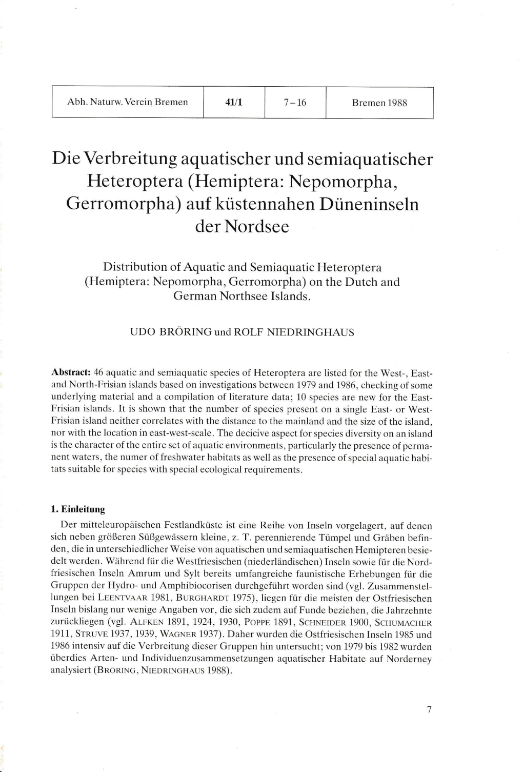 8A BROERING__U.__NIEDRINGHAUS__R.__1988__Die Verbreitung.Pdf