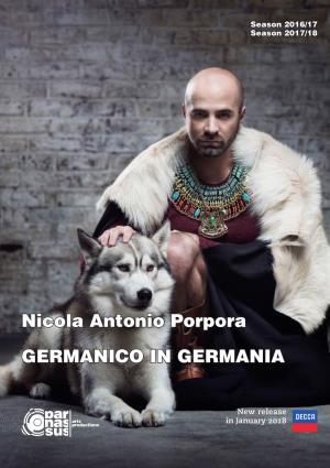 Nicola Antonio Porpora GERMANICO in GERMANIA