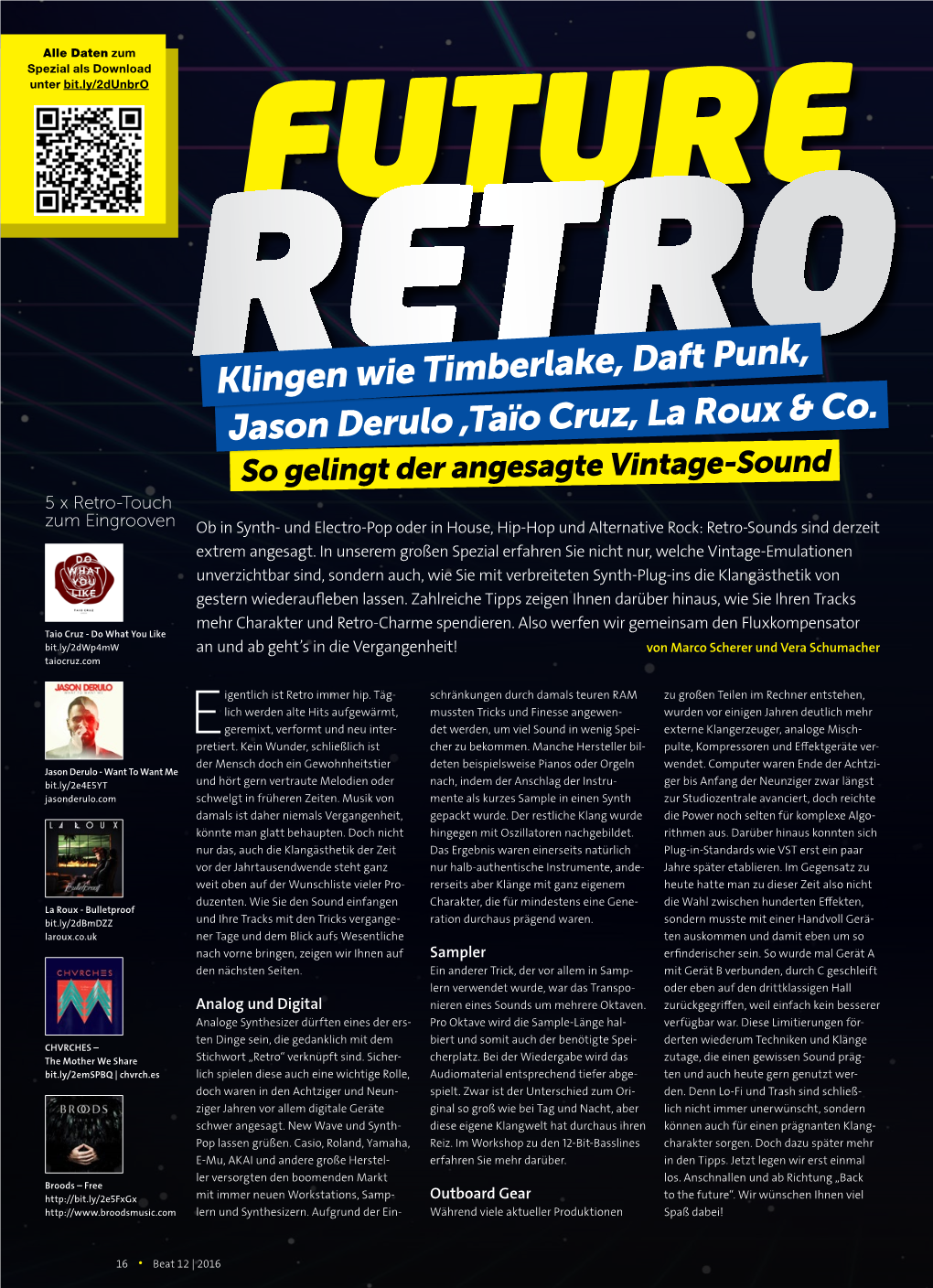 Future Retro Vintage-Sounds Mit Modernen Synths