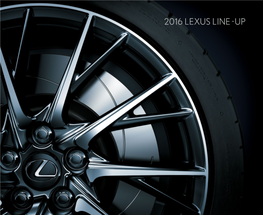 2016 Lexus Line-Up Lexus Beginnings
