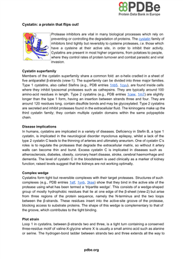Cystatin: a Protein That Flips Out!