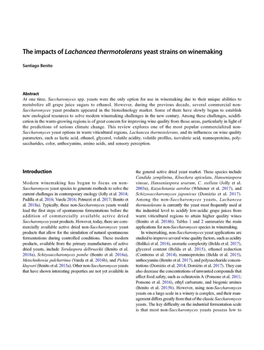 The Impacts of Lachancea Thermotolerans Yeast Strains on Winemaking