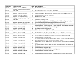 Times-Call Inventory H