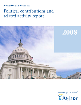 Political Contributions and Related Activity Report