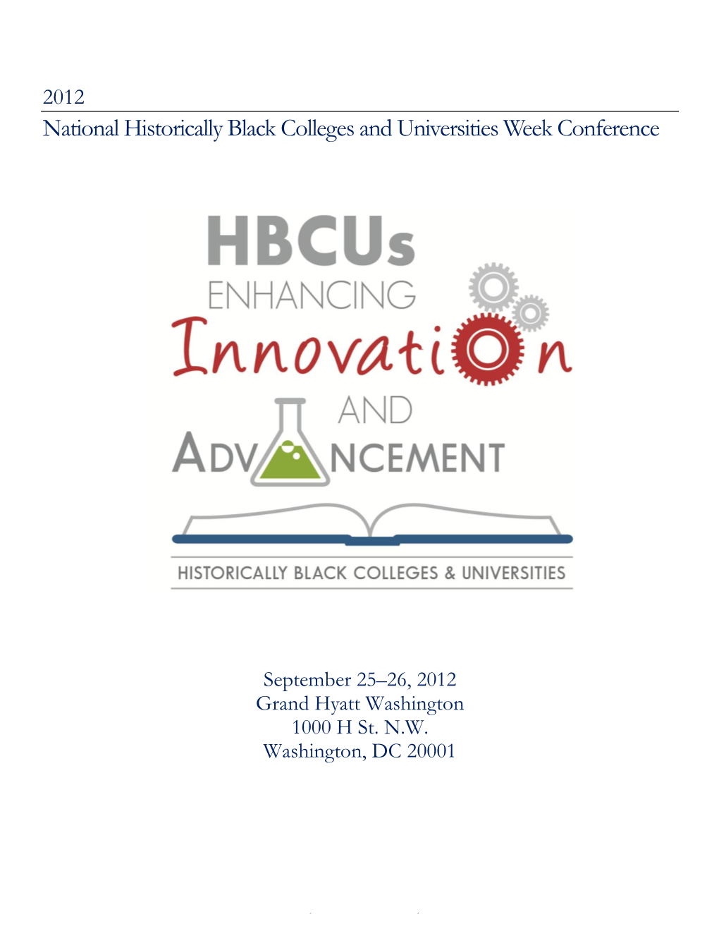 National Historically Black Colleges and Universities Week Conference