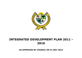 Integrated Development Plan 2011 - 2016