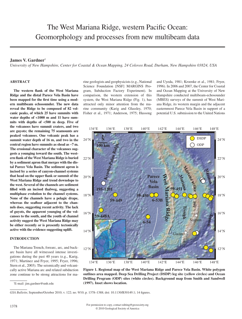 The West Mariana Ridge, Western Pacific Ocean