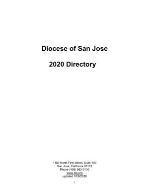 Diocese of San Jose 2020 Directory
