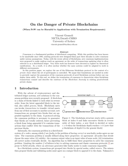 On the Danger of Private Blockchains