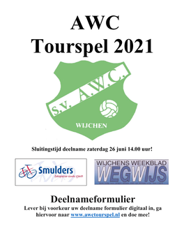 AWC Tourspel 2021