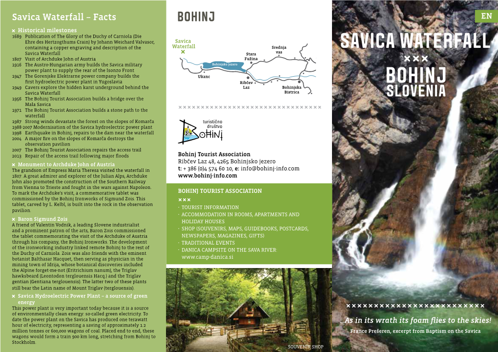 Savica Waterfall – Facts EN