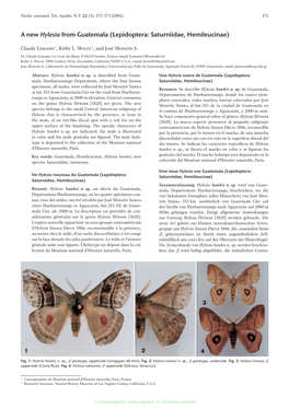 Lepidoptera: Saturniidae, Hemileucinae)