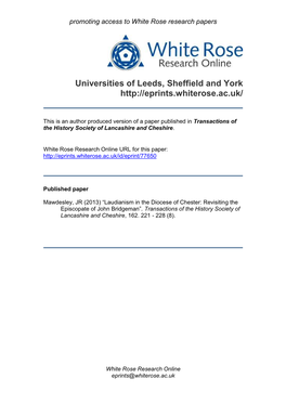 Universities of Leeds, Sheffield and York