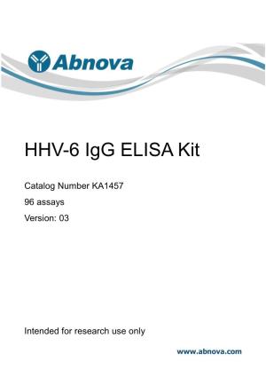 HHV-6 Igg ELISA Kit