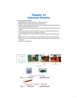 Chapter 14 Chemical Kinetics