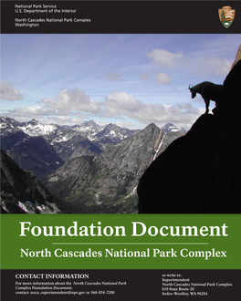 Foundation Document Overview, North