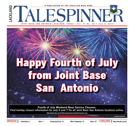 Happy Fourth of July from Joint Base San Antonio