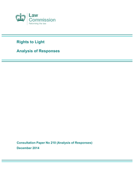 Rights to Light Analysis of Responses
