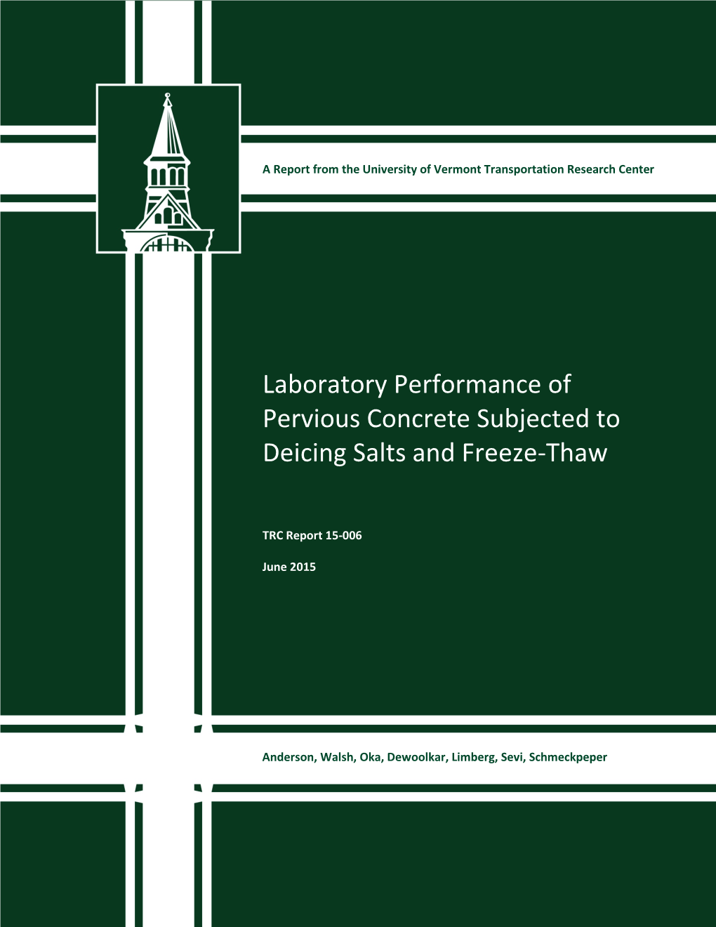 Laboratory Performance of Pervious Concrete Subjected to Deicing Salts and Freeze-Thaw