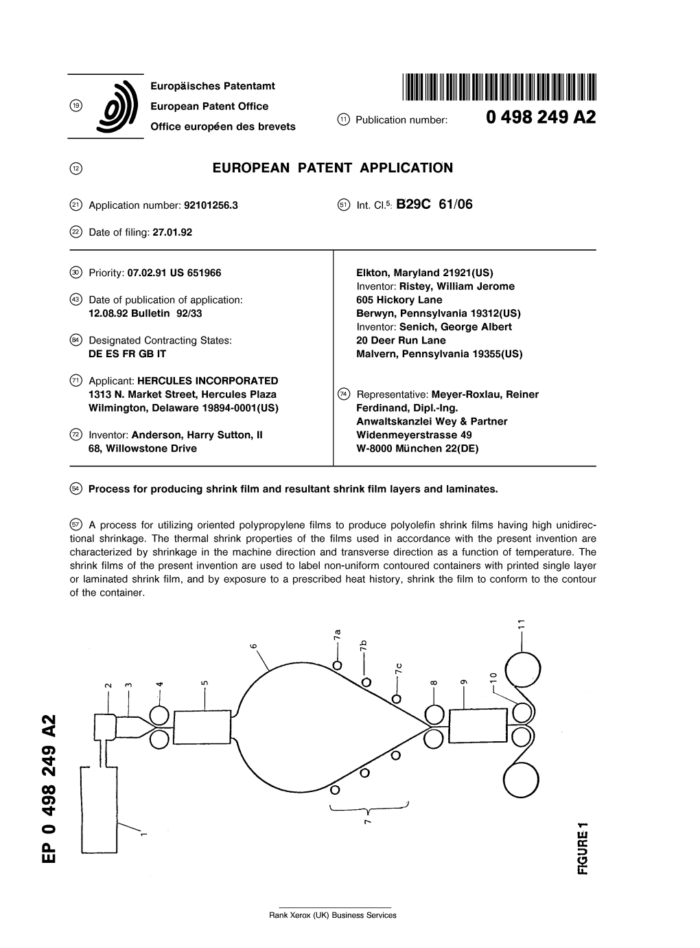 Process for Producing Shrink Film and Resultant Shrink Film Layers and Laminates