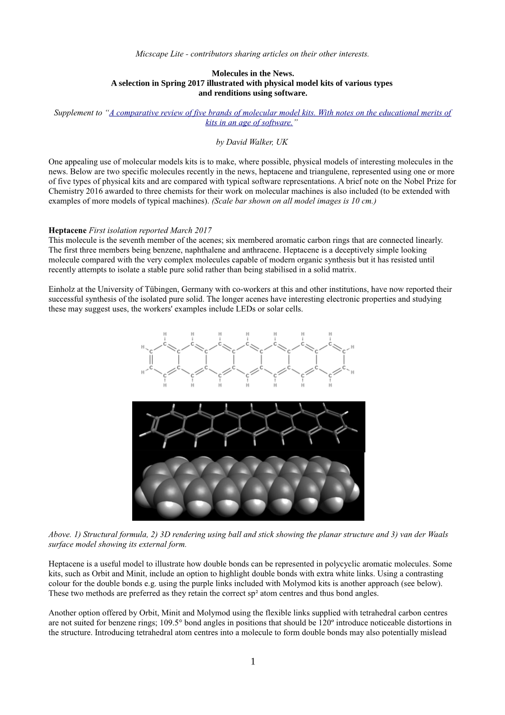 Molecules in the News