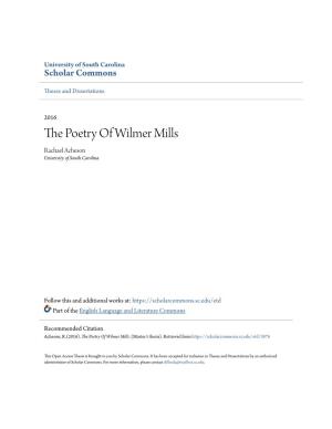 The Poetry of Wilmer Mills