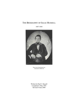 Biography of Isaac Russell